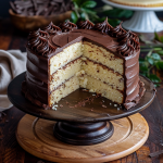 Vanilla-Cake-with-Chocolate-Frosting